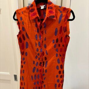 Vintage Olivier Strelli 100% Silk‎ Dress